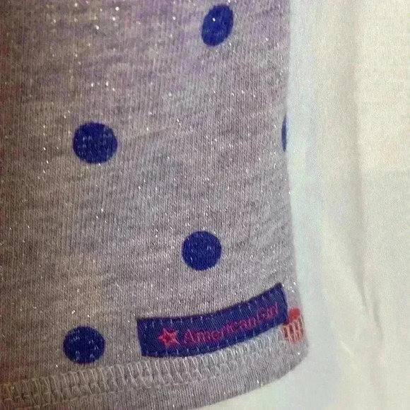 American Girl | Sparkle Purple Polka dot "Recess Ready" Tunic Dress | Size 10 - Picture 7 of 11